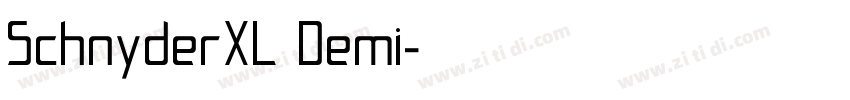 SchnyderXL Demi字体转换